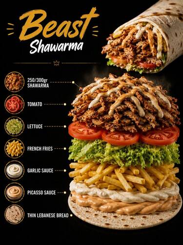 Beast Shawarma close-up